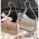 Double Strap Bow Shoulder Bag for Women in BD N439