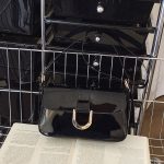 Elegant PU Leather Shoulder Bag for Women (Glossy Baguette Style) N413 - Image 3