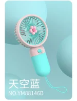 Mini Handy Fan with Flower Design ASCF1 - Image 2