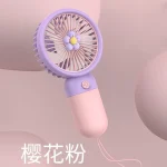 Mini Handy Fan with Flower Design ASCF1 - Image 3