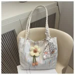 Flower Tote Shoulder Bag ASC324 - Image 4