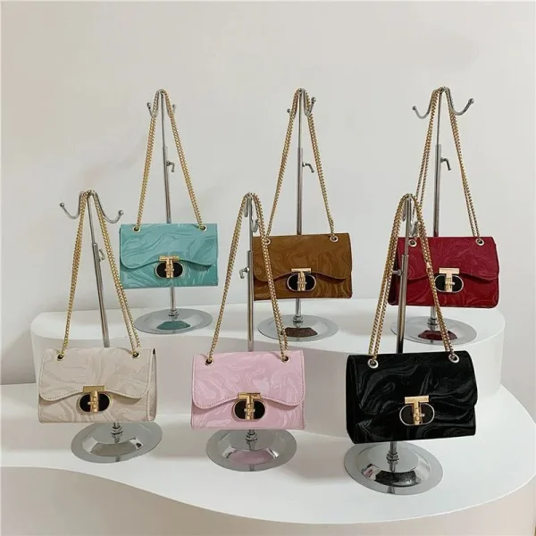 Stylish Golden Chain Bag ASC379