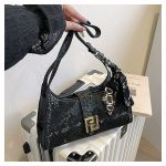 Retro Women Handbag Alligator Print Bag ASC395 - Image 5