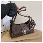 Retro Women Handbag Alligator Print Bag ASC395 - Image 3