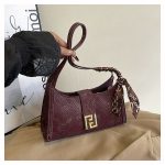 Retro Women Handbag Alligator Print Bag ASC395 - Image 2