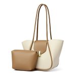 Luxe Carryall Tote Duo – Chic 2-in-1 Pouch Set ASCT6 - Image 3