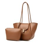 Luxe Carryall Tote Duo – Chic 2-in-1 Pouch Set ASCT6 - Image 4