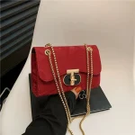 Stylish Golden Chain Bag ASC379 - Image 7