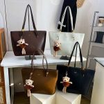 Premium Women's PU Leather Tote Handbag N431
