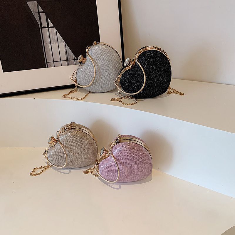 photo_1_2026-07-15_18-28-18 Heart Shape Glitter Evening Bag – Premium Women's Party Clutch N409 - Image 1