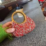 Mini Golden Pink Evening Bag – Luxury Designer Acrylic Clutch Purse N466 - Image 5