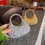 Mini Golden Pink Evening Bag – Luxury Designer Acrylic Clutch Purse N466 - Image 6
