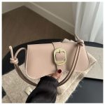 Small Shoulder Bag for Women | Button Cover PU Handbag DD428 - Image 2