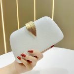 Royal Velvet Leaf Motif Party Clutch N458 - Image 7