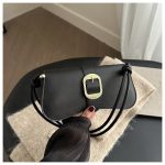 Small Shoulder Bag for Women | Button Cover PU Handbag DD428 - Image 3