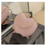 Heart Shape Glitter Evening Bag – Premium Women's Party Clutch N409 - Image 5