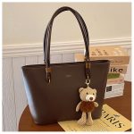 Premium Women's PU Leather Tote Handbag N431 - Image 3