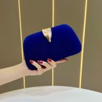 Royal Velvet Leaf Motif Party Clutch N458 - Image 2